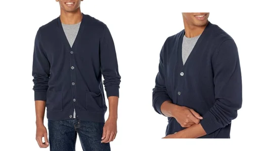 árdigan Amazon Essentials de algodón para hombre