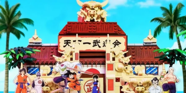 Chollo arena de combate torneo de artes marciales dragon ball tipo lego