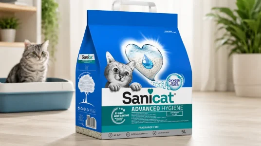 Arena para gatos Sanicat Advanced Hygiene sin perfume de 5L