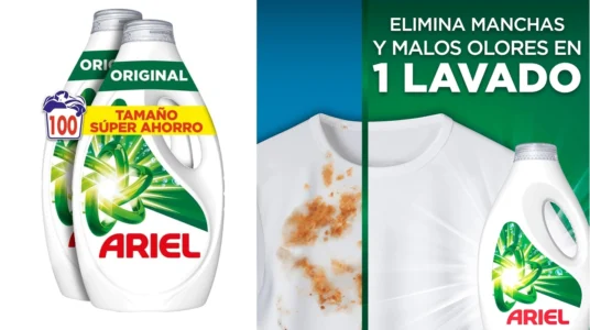 ariel líquido 100 lavados