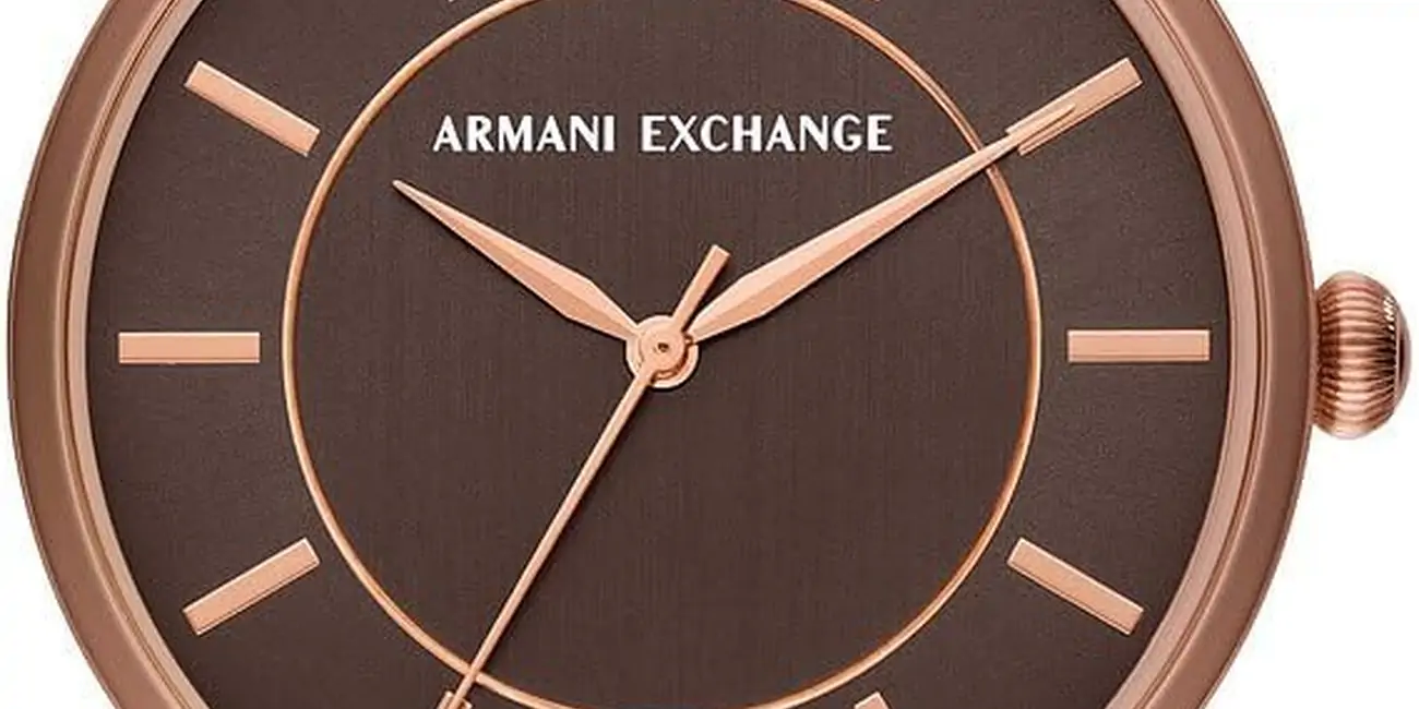 Armani Exchange Watch For Women, Quartz Three Hand Movement and 38 mm Case Size with Stainless Steel Strap