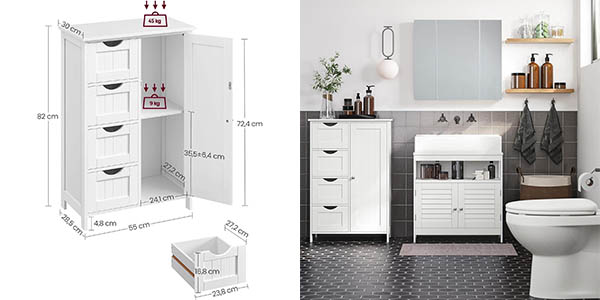 Armario de baño Vasagle