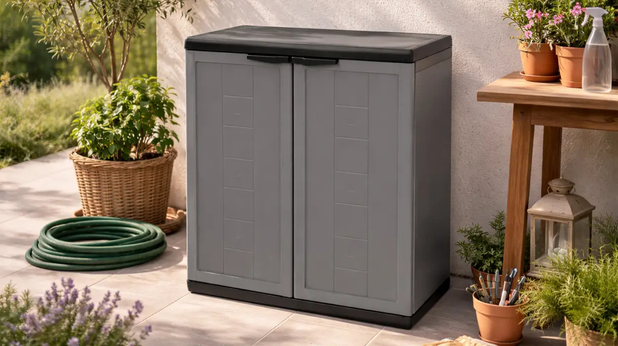 Armario bajo de resina para exterior Curver