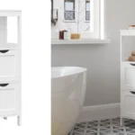 armario para el baño Vasagle con 2 cajones