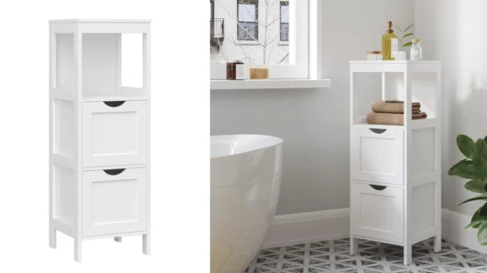 armario para el baño Vasagle con 2 cajones