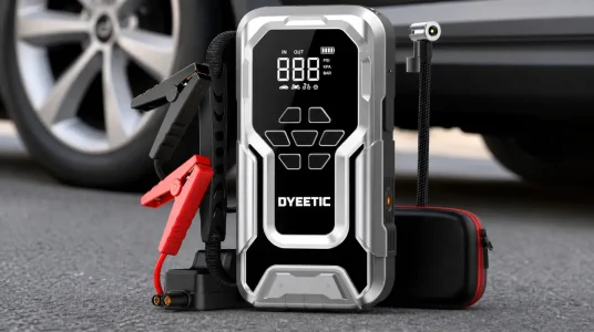 Arrancador de batería Dyeetic 8000 A con compresor de 150 PSI