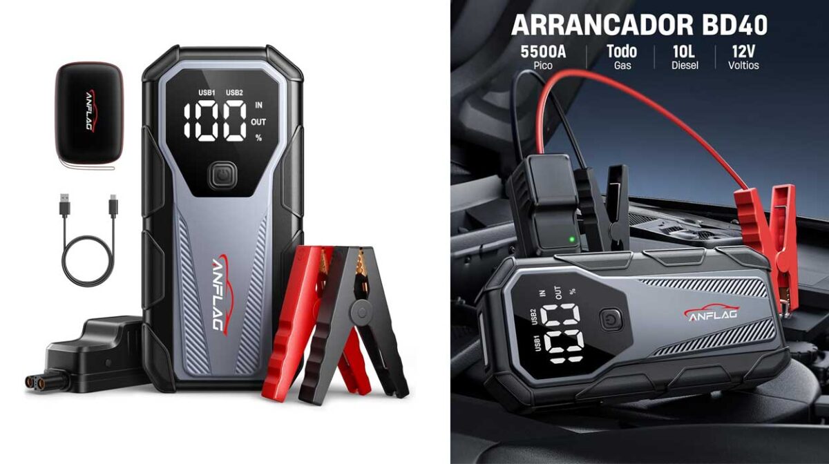 Arrancador de coche Anflag de 5.500A 12V
