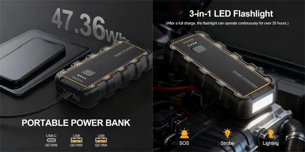 Arrancador de baterías de coche WANGZAIHA