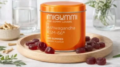 Ashwagandha Gominolas - 100 Gummies sabor natural a Cereza Withania Somnifera