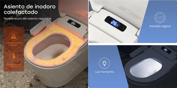 Asiento eléctronico HOROW estilo baño japonés