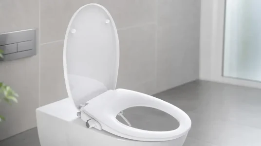 Asiento de inodoro EISL EDDW01 con bidé, ducha y cierre suave