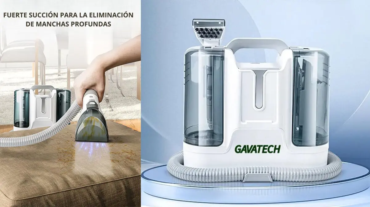 Limpia sin esfuerzo y deja las tapicerías impecables con este aspirador de agua de triple acción por sólo 53,63€ con cupón y envío gratis (-54%)