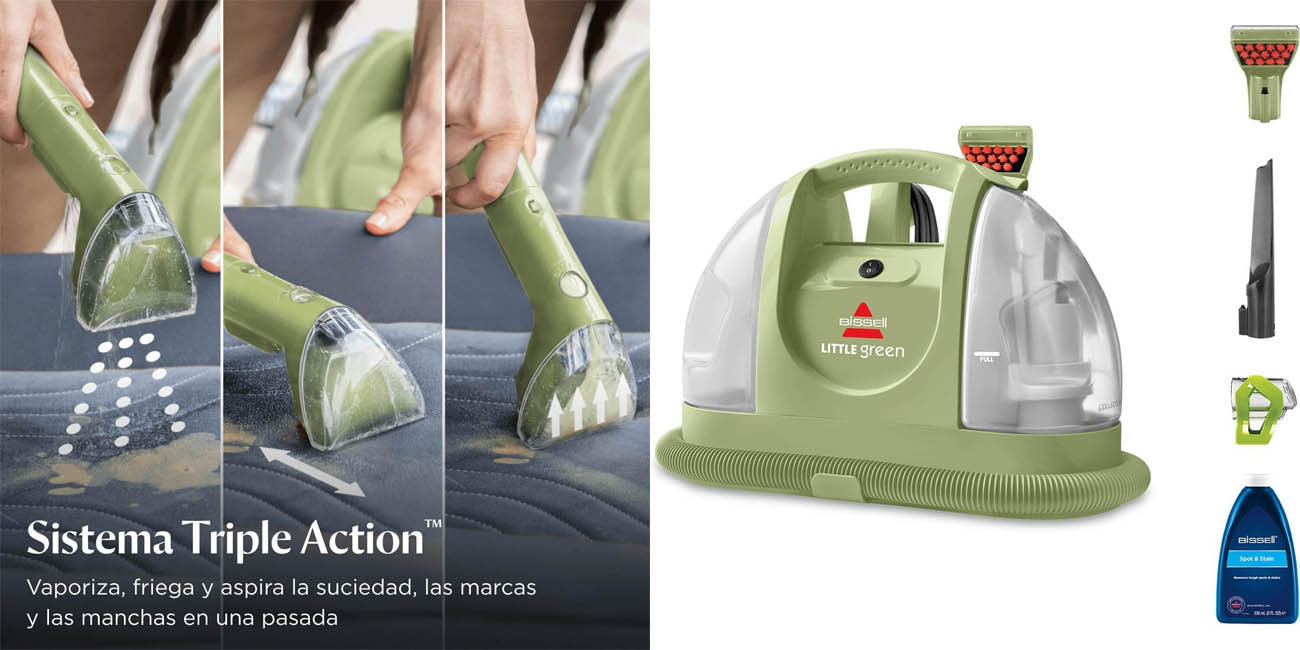 Aspiradora de agua Bissell Little Green para limpiar tapicerías