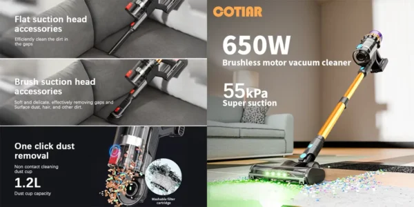 Aspiradora inalámbrica COTIAR V22 650W