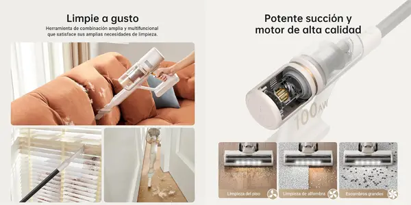 Aspirador escoba inalámbrico Dreame U10