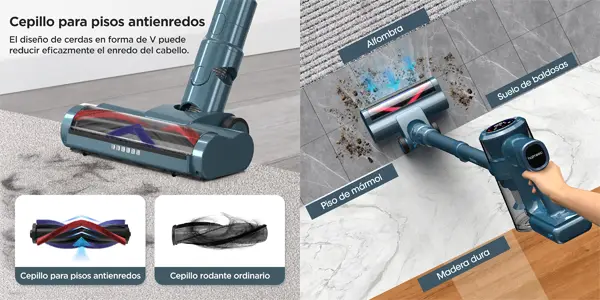 Aspirador sin cable HAIMEEC 6 en 1