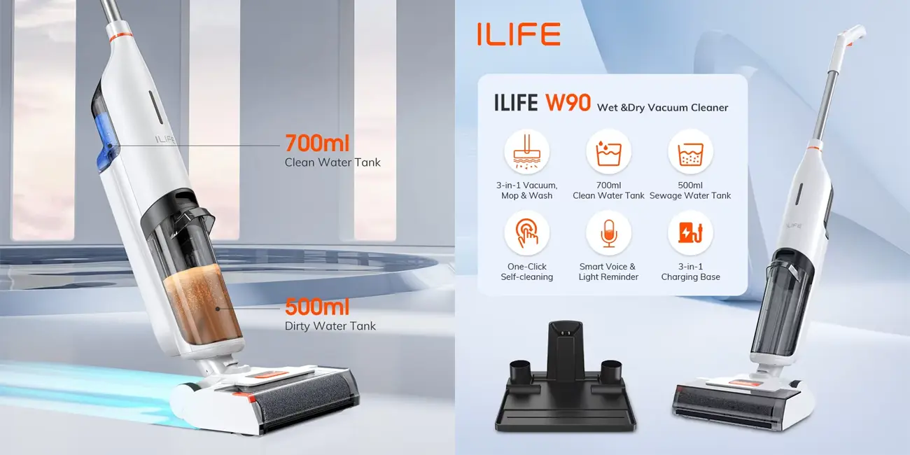 Aspirador escoba inalámbrico ILIFE W90