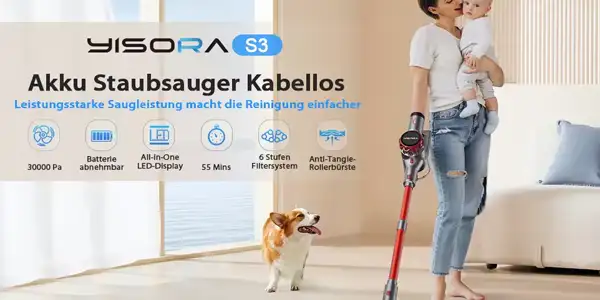 aspirador escoba inalámbrico Yisora S3 oferta
