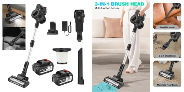 Aspiradora inalámbrica 6 en 1 de 550W 45KPA