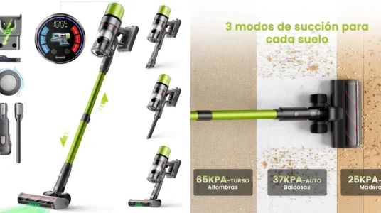 Aspirador escoba inalámbrico SmartAI V6 de 65KPA