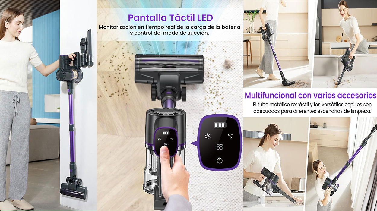 Aspirador escoba Vexilar V8PRO sin cable en oferta