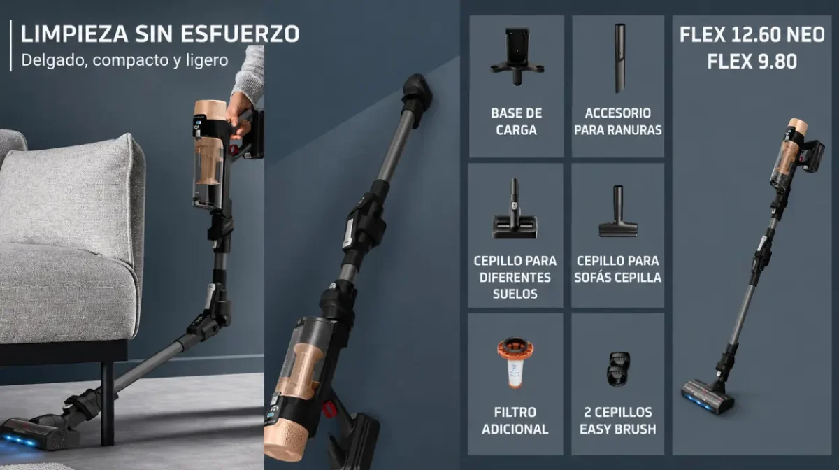 Olvídate del esfuerzo: limpieza potente y sin cables con el Rowenta X-Force Flex 9.80 Cuidado de Animales
