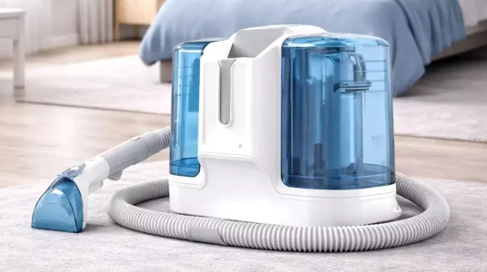 Aspiradora de agua para tapicerías Rivenara potente que lava y extrae suciedad en sofás, alfombras, colchones y coche