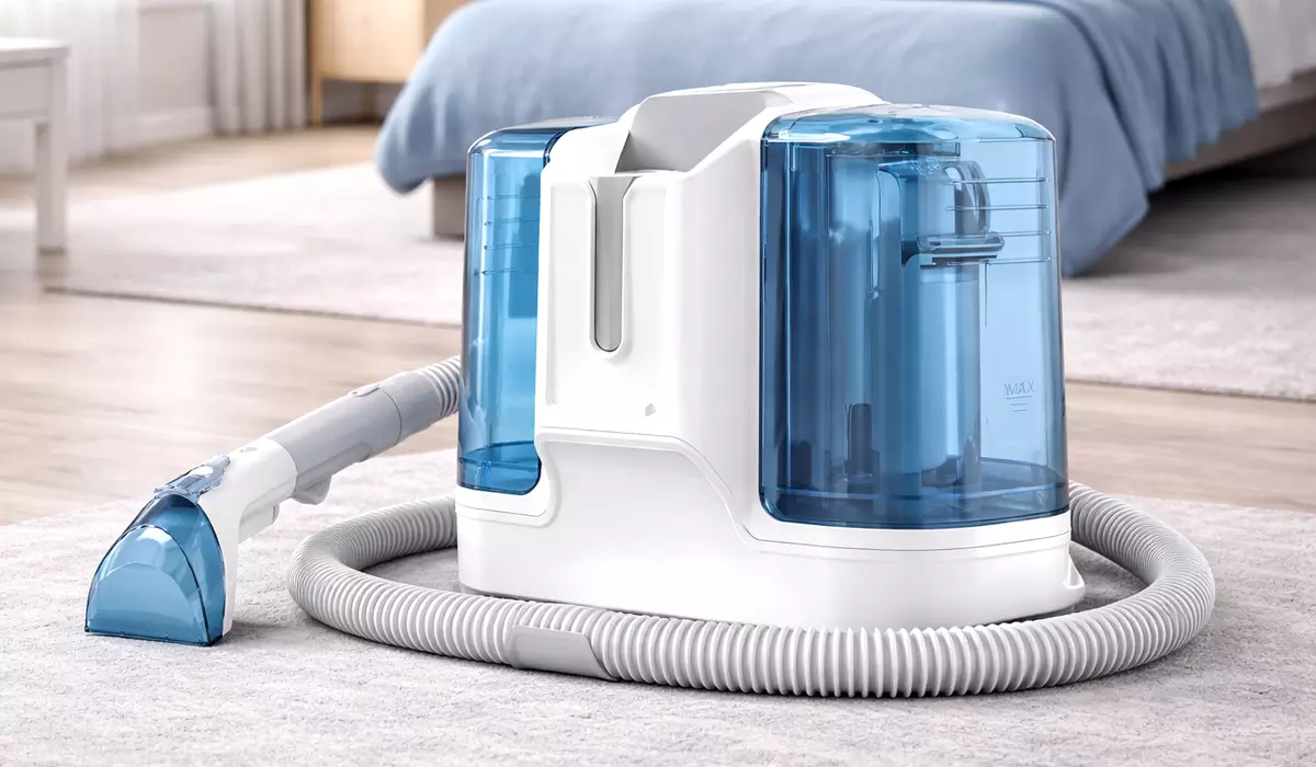 Aspiradora de agua para tapicerías Rivenara potente que lava y extrae suciedad en sofás, alfombras, colchones y coche