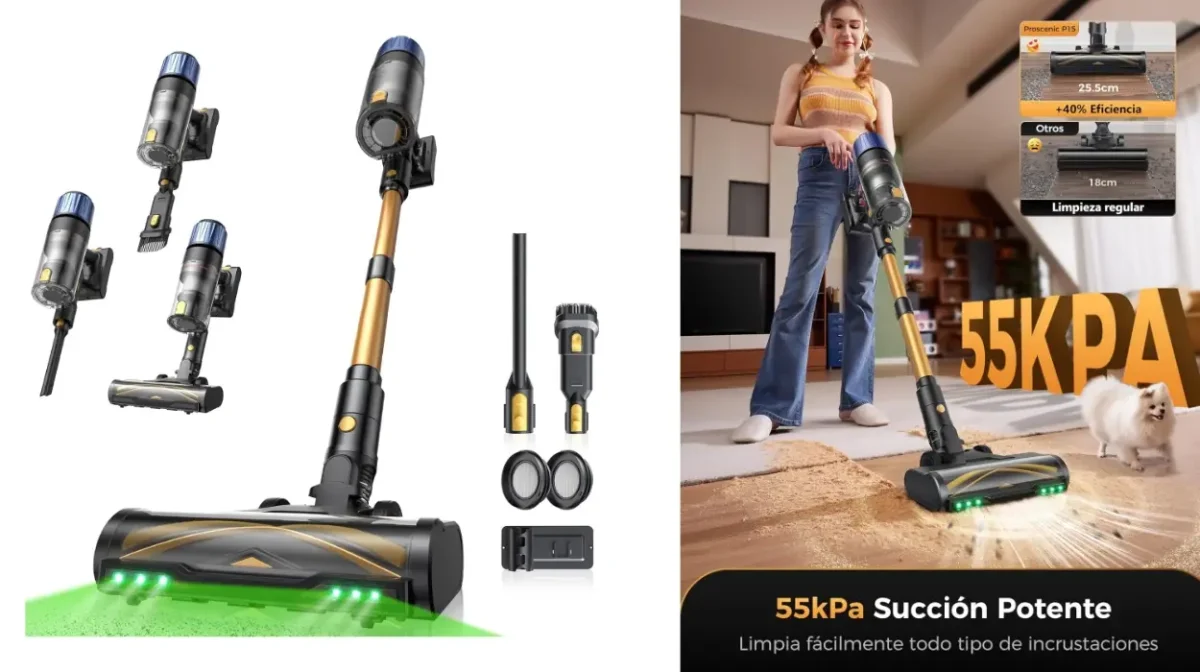 Aspiradora escoba sin cable Proscenic P15