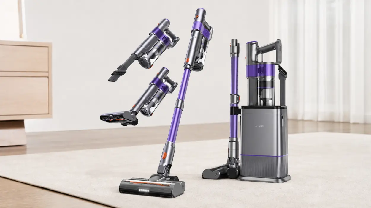 Aspiradora de mano ILIFE H90 Pro con estación de carga y recogida de polvo 2 en 1