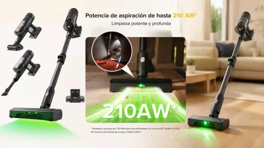 Aspiradora sin cable Roborock H60 Ultra con succión potente