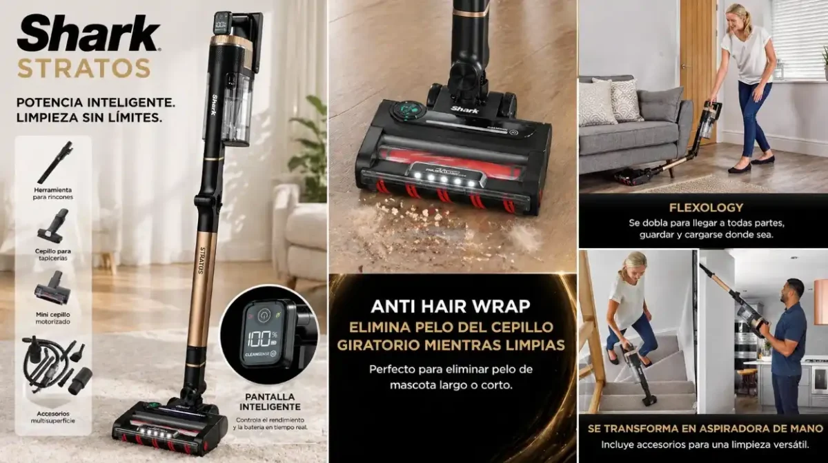 Amazon rebaja a la mitad la aspiradora inalámbrica Shark que arrasa pelos y suciedad: potente, inteligente y con gran autonomía