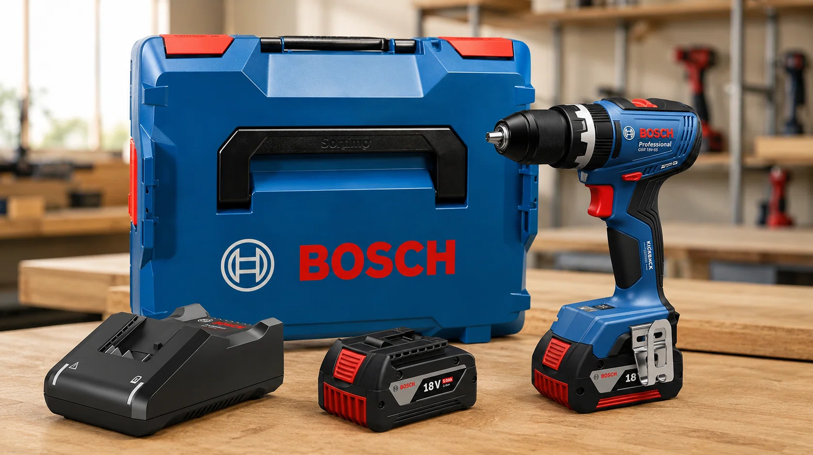 Atornillador a batería Bosch Professional 18V System GSB 18V-65