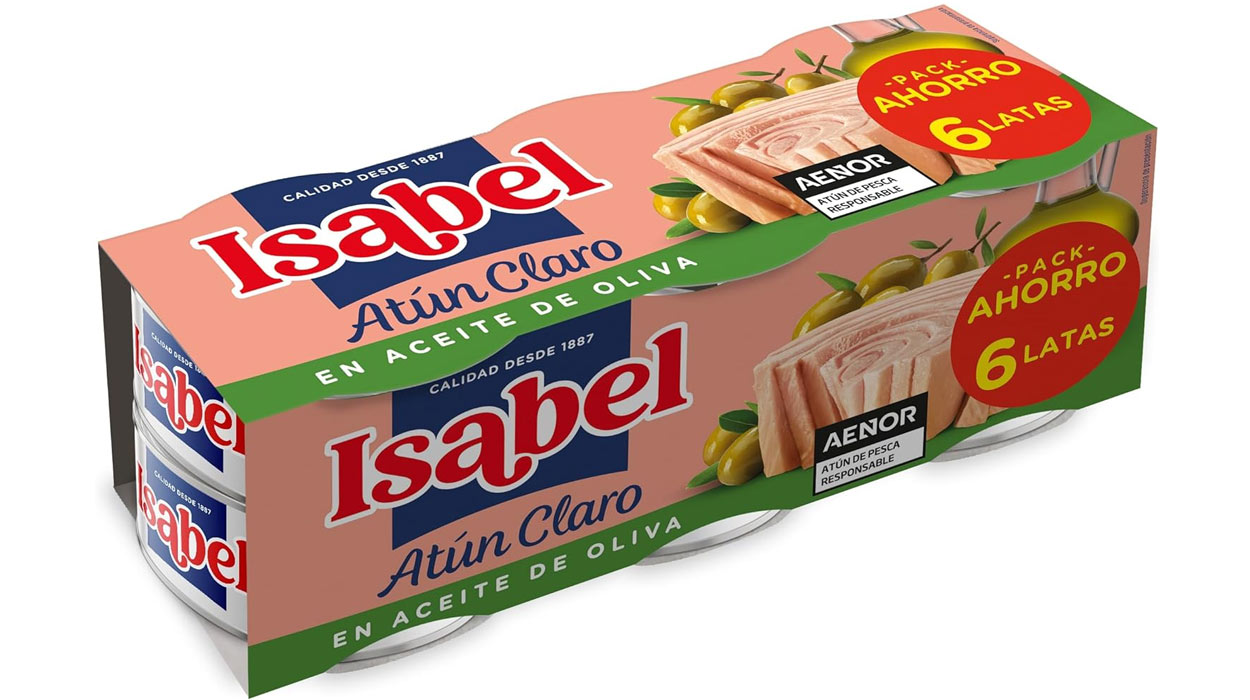 Atún claro en aceite de oliva Isabel barato