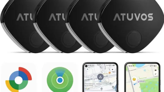 Buscador Bluetooth ATUVOS Air Tracker Tag Pro para localizar llaves y equipaje en Android e iOS