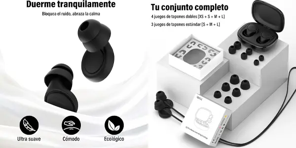 Tapones para aislar del ruido IDE11 Q2 Pro