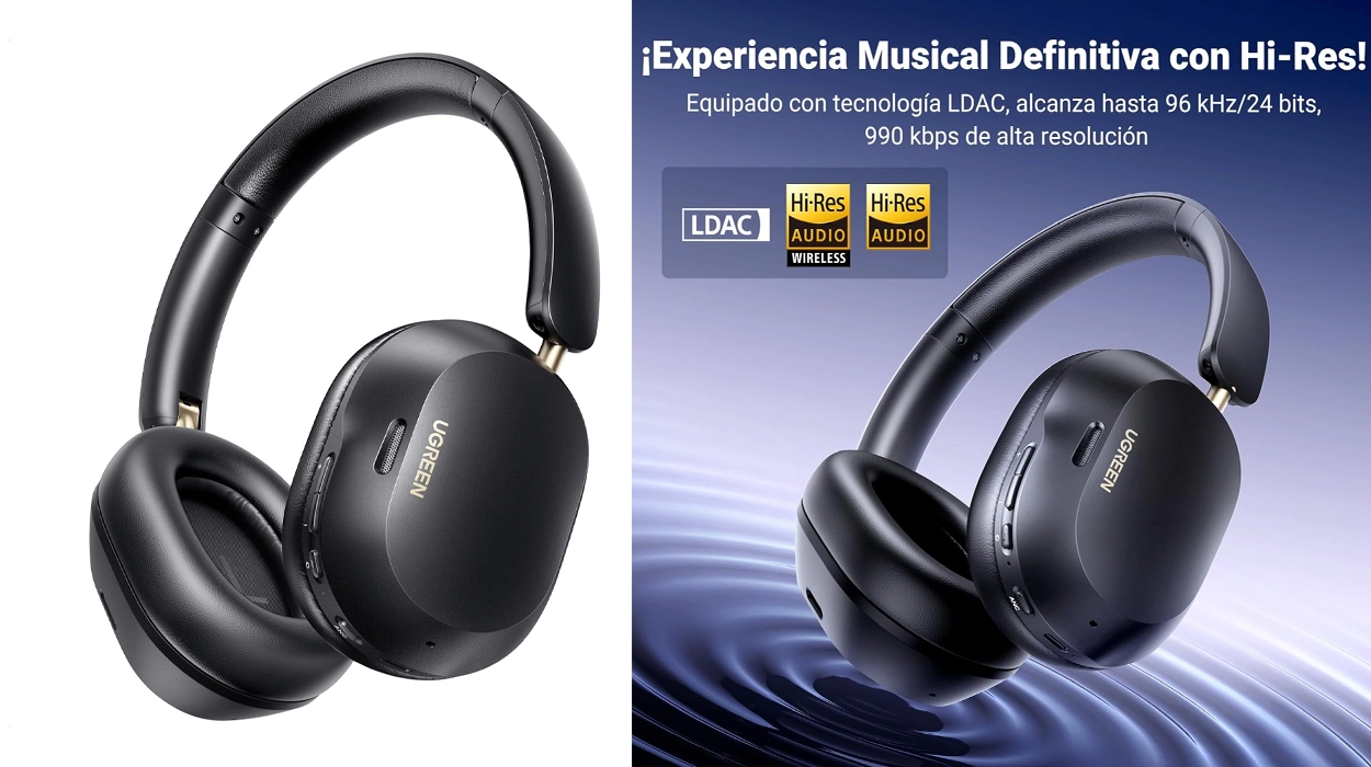 auriculares bluetooth ugreen hitune max5c con anr