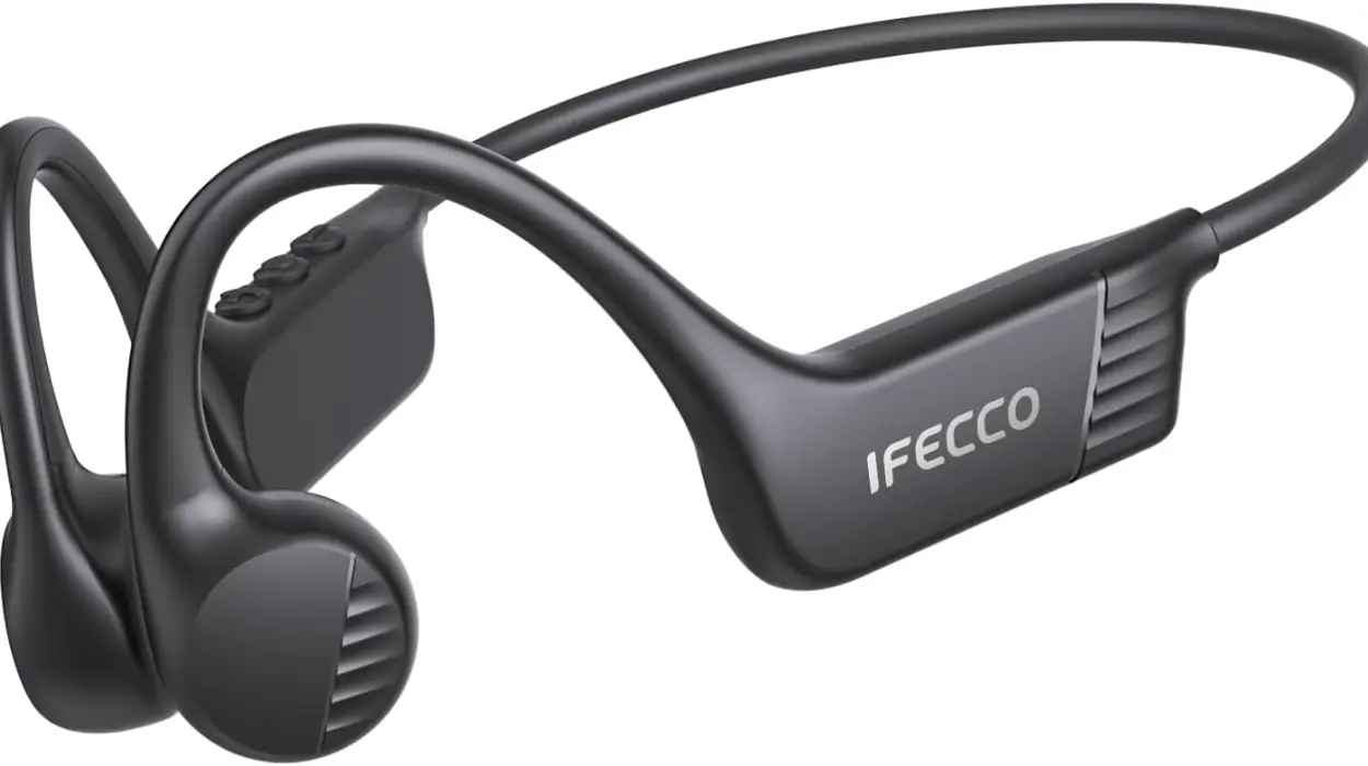 Auriculares deportivos de conducción ósea Bluetooth 6.0, inalámbricos, impermeables IP67 y con micrófono