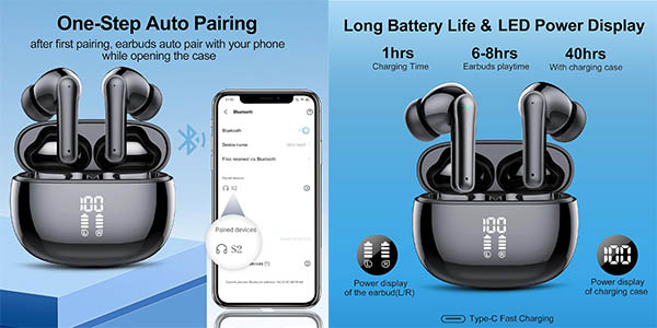 auriculares inalámbricos Bluetooth 5.3 baratos
