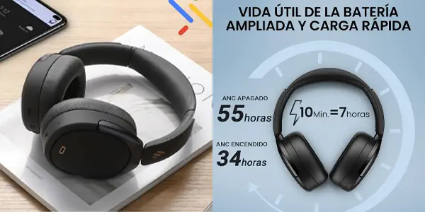 Auriculares de diadema inalámbricos Edifier WH950NB
