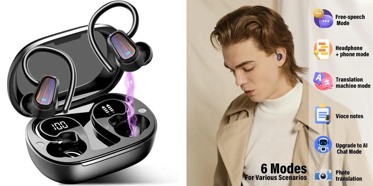 Auriculares inalámbricos OYIB con función de traducción en tiempo real