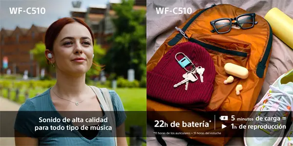 Auriculares inalámbricos Sony WF-C510