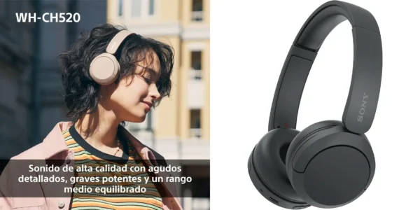 Auriculares de diadema inalámbricos Sony WH-CH520