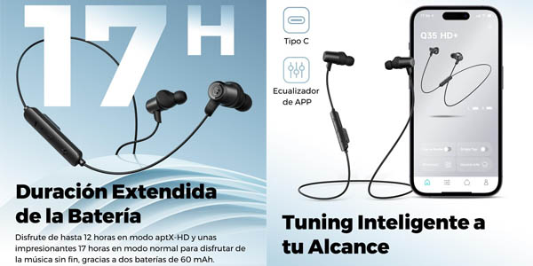 Auriculares inalámbricos SoundPEATS Q35 HD+