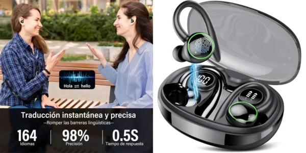 Auriculares con traductor IA PEFUPEW