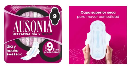 Ausonia ultrafina día y noche compresas baratas