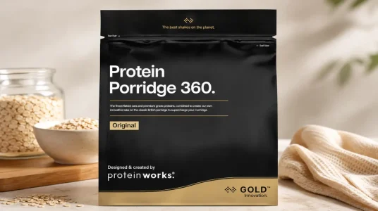 Protein Porridge 360 Gold Natural de Protein Works, 500 g de avena proteica