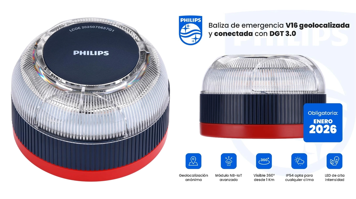 baliza-de-emergencia-v16-philips-homologada-con-geolocalizacion-dgt-3-0