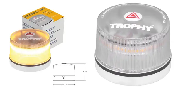 Baliza de emergencia Trophy V16 con geolocalización