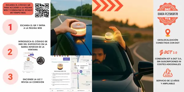 Baliza de emergencia V16 para coche SOOS